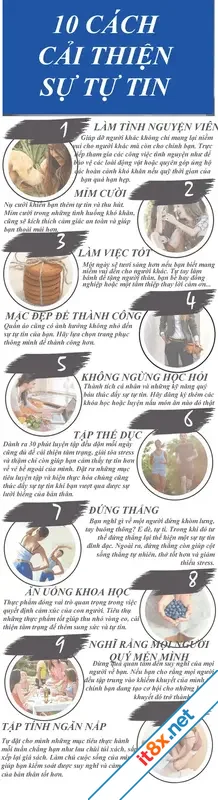 10 cách cải thiện sự tự tin