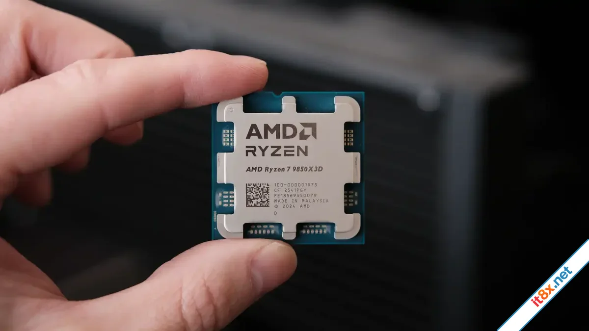 AMD Ryzen 7 9850X3D trình làng với xung nhịp 5.6GHz