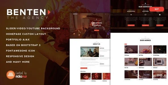 Benten Responsive One Page Portfolio Theme-1.webp