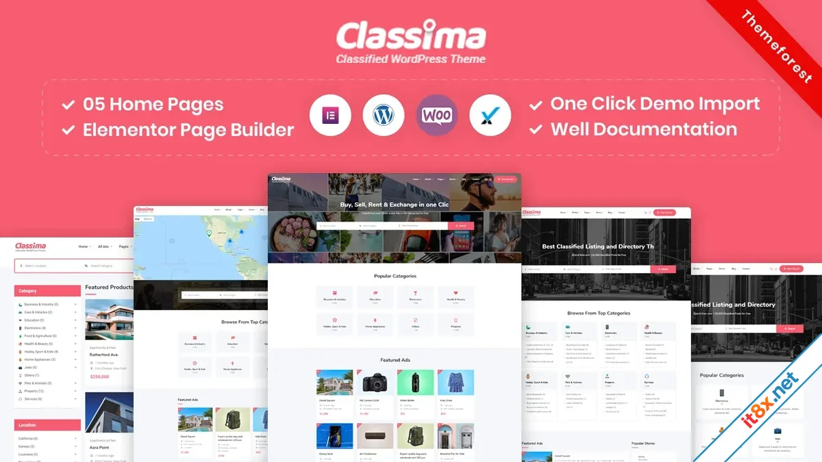 Classima - Classified Ads WordPress Theme