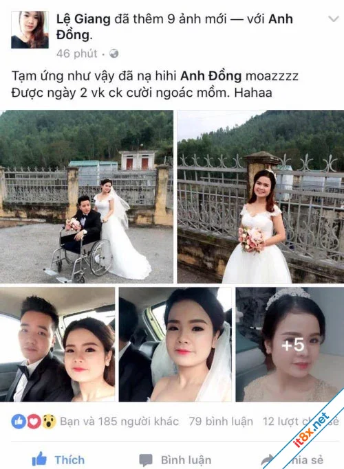 Đám cưới cổ tích của gái xinh và chàng trai tàn tật