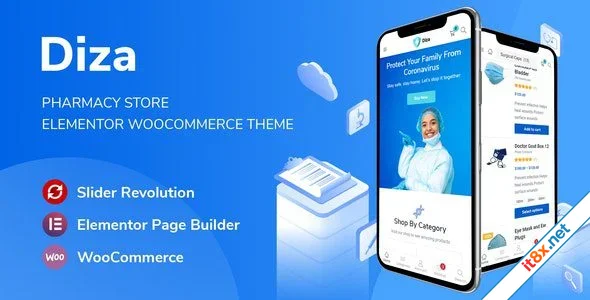 Diza - Pharmacy Store Elementor WooCommerce Theme