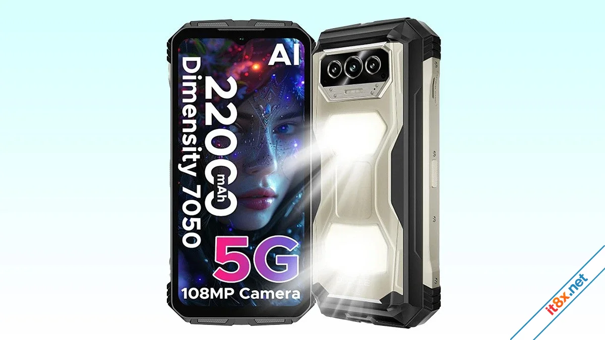 DOOGEE ra mắt smartphone có camera AI 108MP, pin 22.000 mAh, RAM 24GB