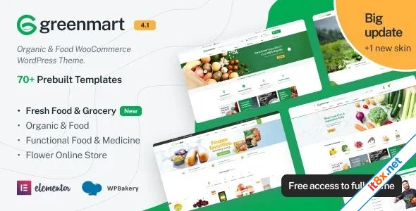GreenMart - Organic & Food WooCommerce WordPress Theme