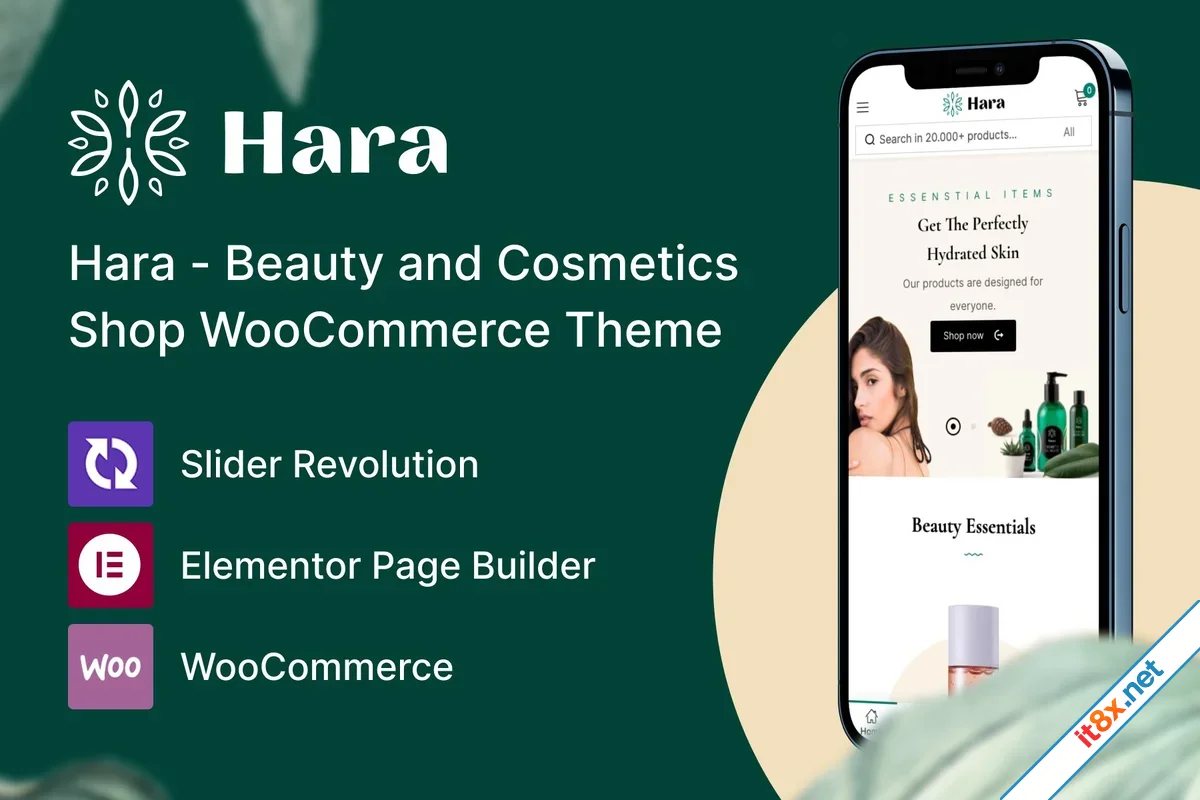 Hara - Beauty and Cosmetics Shop WooCommerce Theme