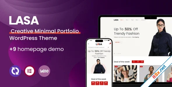 Lasa - Creative Minimal WooCommerce WordPress Theme