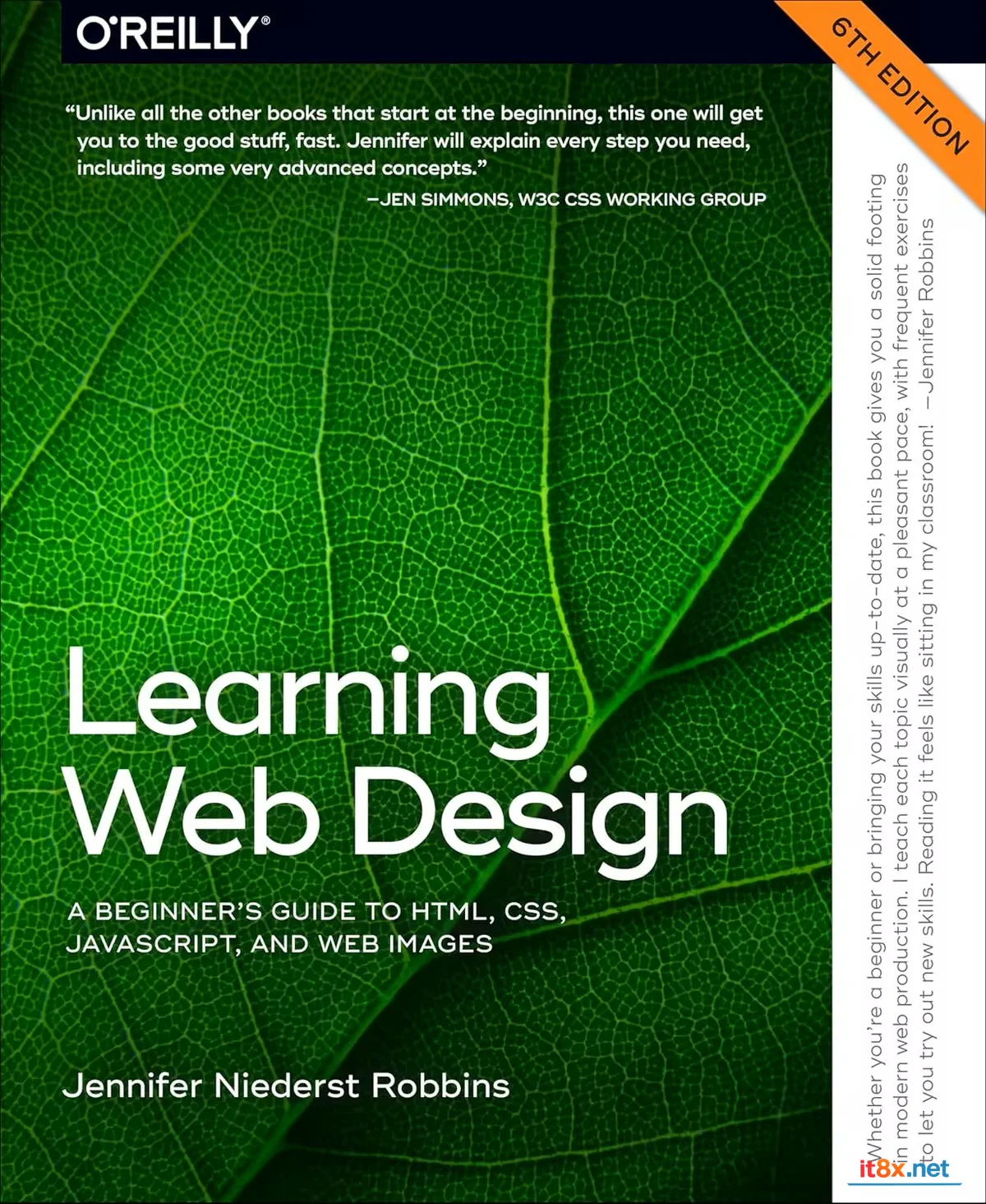 Learning Web Design: A Beginner's Guide to HTML, CSS, JavaScript, and Web Images, 6th Edition (True EPUB)