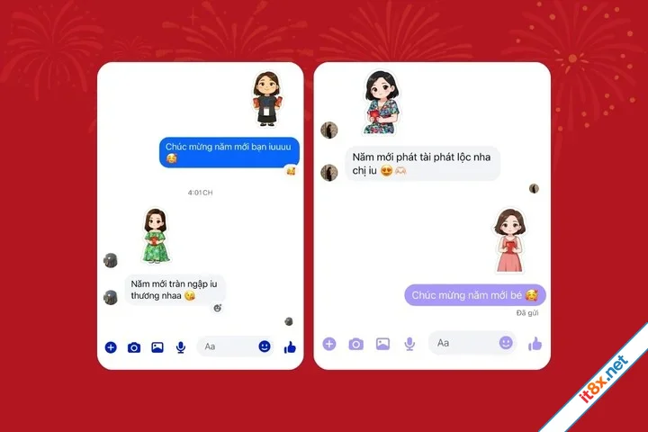 Meta AI: "Tuyệt chiêu" tự tạo Sticker xin lì xì bằng chính khuôn mặt của bạn
