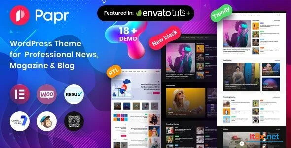 Papr - News Magazine WordPress Theme