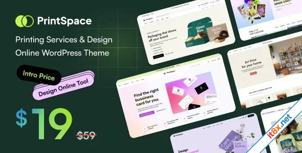 PrintSpace - Printing Services & Design Online WooCommerce WordPress Theme