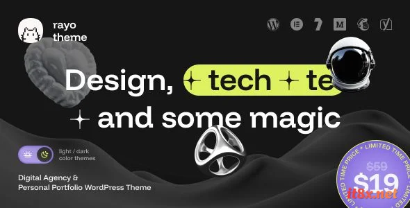 Rayo - Digital Agency & Personal Portfolio WordPress Theme