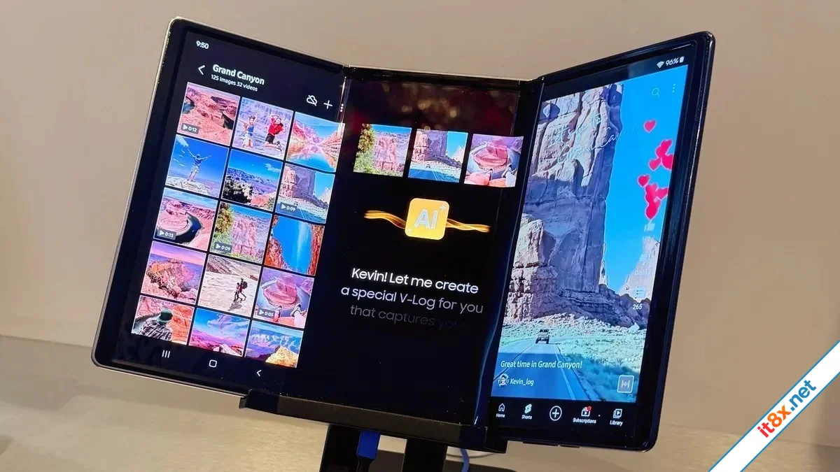 Galaxy G Fold - Tên gọi smartphone gập ba của Samsung
