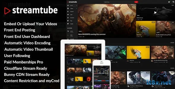 StreamTube - Video Streaming WordPress Theme