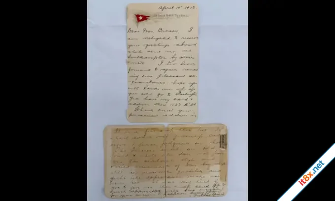 Thư của hành khách sống sót trên tàu Titanic được đấu giá gần 400.000 USD