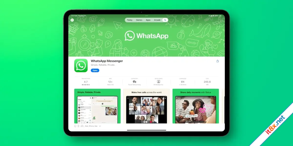 WhatsApp ra mắt phiên bản chính thức dành cho iPad