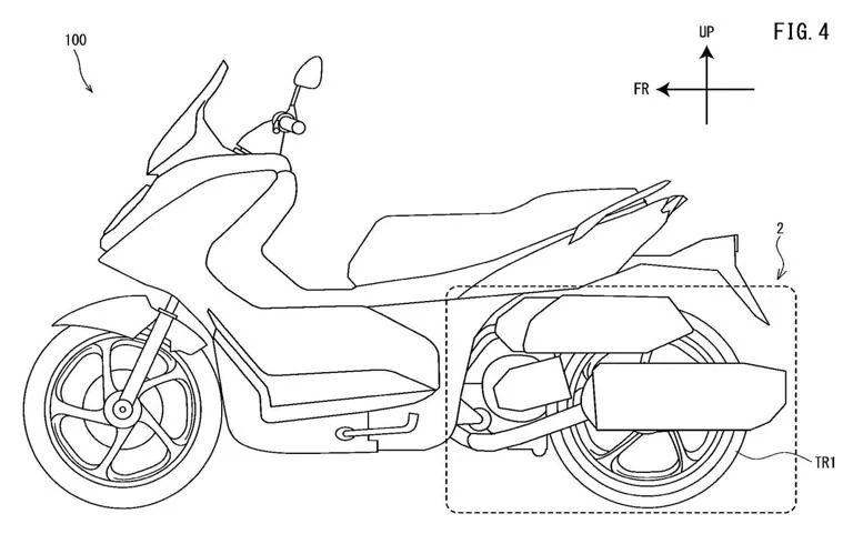 Yamaha phát triển xe tay ga hybrid kép với hai mô tơ điện đột phá-1.webp