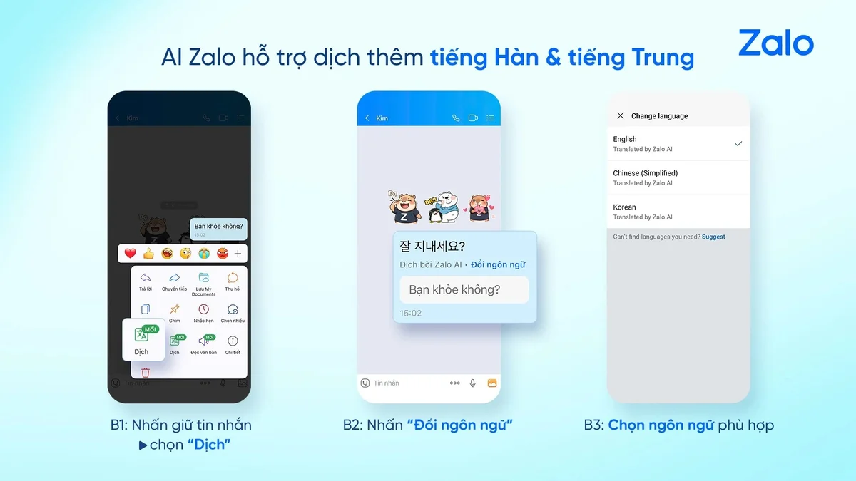 Zalo cập nhật 3 tính năng khủng 72026 Dịch AI đa ngôn ngữ đồng bộ tin nhắn PC và tích hợp Ope...webp