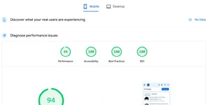 Test check PageSpeed Insights