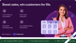 WooCommerce Smart Coupons - discount, credits, gift cards & promotions