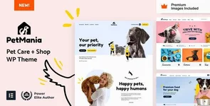 PetMania - Pet Shop & Care Elementor Pro WordPress Theme